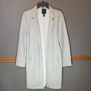 Light Gray Women's Longline Jersey Jacket